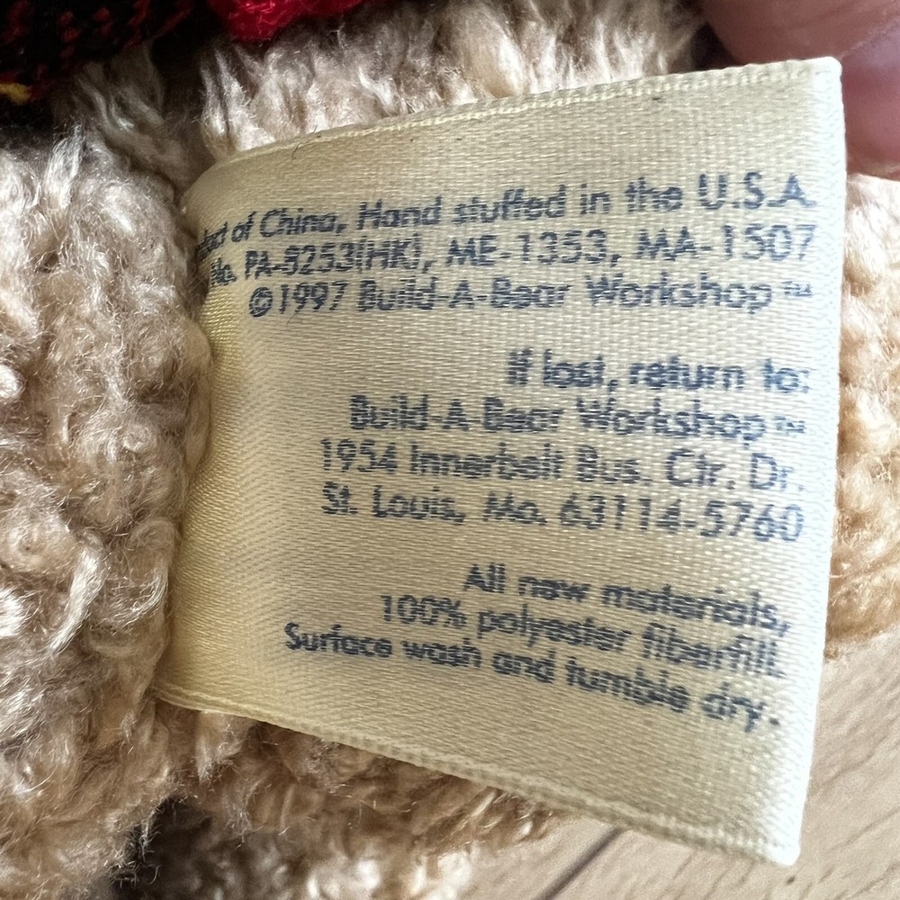 Build-a-Bear  14" BABW With Red & Black Plaid Scottie‎ Dog Outfit With Purse - Picture 8 of 10